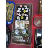 Sixteen WWI Sheffield Hospital Fund War Effort Pin Badges; two boxed Royal Masonic Institute for