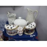 Lynton Porcelain, Hamilton Imari posie, XIX Century Portmeirion jug, Villeroy-Boch jardiniere.