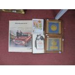 A Group of Early 1900's Advertisements, including two framed cards for 'Electrolux', a framed and