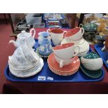 Poole Pottery, to include cups, saucers, plates and jug, Royal Albert 'Silver Maple' part tea set,