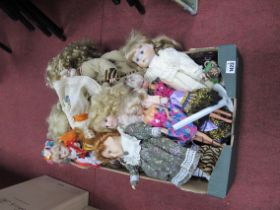 Knightsbridge Collection Porcelain Headed Doll, and others by Doulton etc:- One Box