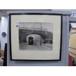 An Original framed and Glazed Photograph Showing Wicker Arches during the 1920's (note: people
