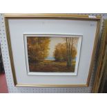 Tom Guinan (Halifax, Nova Scotia, Canada), oil on board, 'Autumn Glory' signed bottom left 19 x 24.