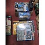 Three Boxed Tool Wall Organisers, with various power tools many by Workzone to include 800w