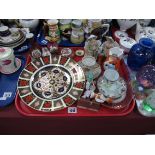 Royal Crown Derby Imari Plate, 1128 pattern 26.5cm diameter. Limoges, pin cushion dolls, etc:- One