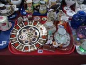 Royal Crown Derby Imari Plate, 1128 pattern 26.5cm diameter. Limoges, pin cushion dolls, etc:- One