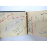 A Mid XX Century Autograph Album, containing signatures of Labour politicians including: Harold