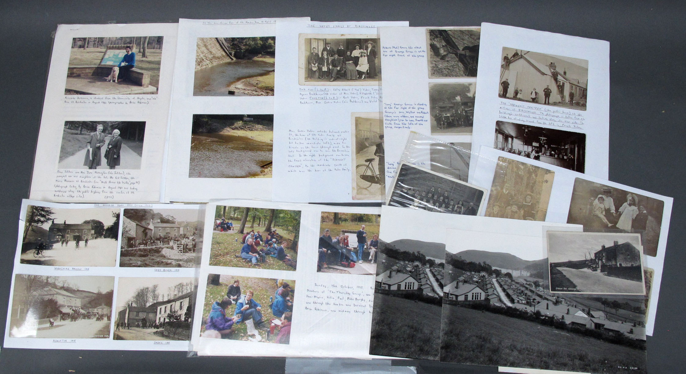 An Interesting Collection of Maps, Photographs, Postcards and Newspaper Cuttings of Derbyshire, to - Image 2 of 3