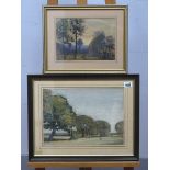 JOHN HOLMES LAVER (Sheffield Artist, 1880-1950) Totley Head, Sheffield, watercolour, signed lower