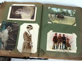 Two Early XX Century and Later Picture Postcard Albums, to include: silk WWI, greetings, poem cards,