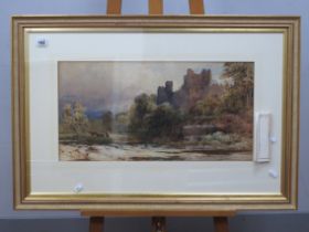 ENGLISH SCHOOL (Late XIX Century) Newark Castle, watercolour, unsigned, 30 x 59cm.