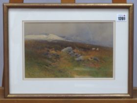 ARTHUR TUCKER (1864-1929) A Bit of Helvellen, watercolour, signed lower left, 17 x 27cm.