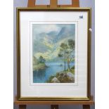 JOHN MORTIMER (XX Century) Scafell and Wastwater, Cumbria, watercolour, signed lower right, 35 x