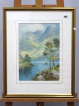 JOHN MORTIMER (XX Century) Scafell and Wastwater, Cumbria, watercolour, signed lower right, 35 x