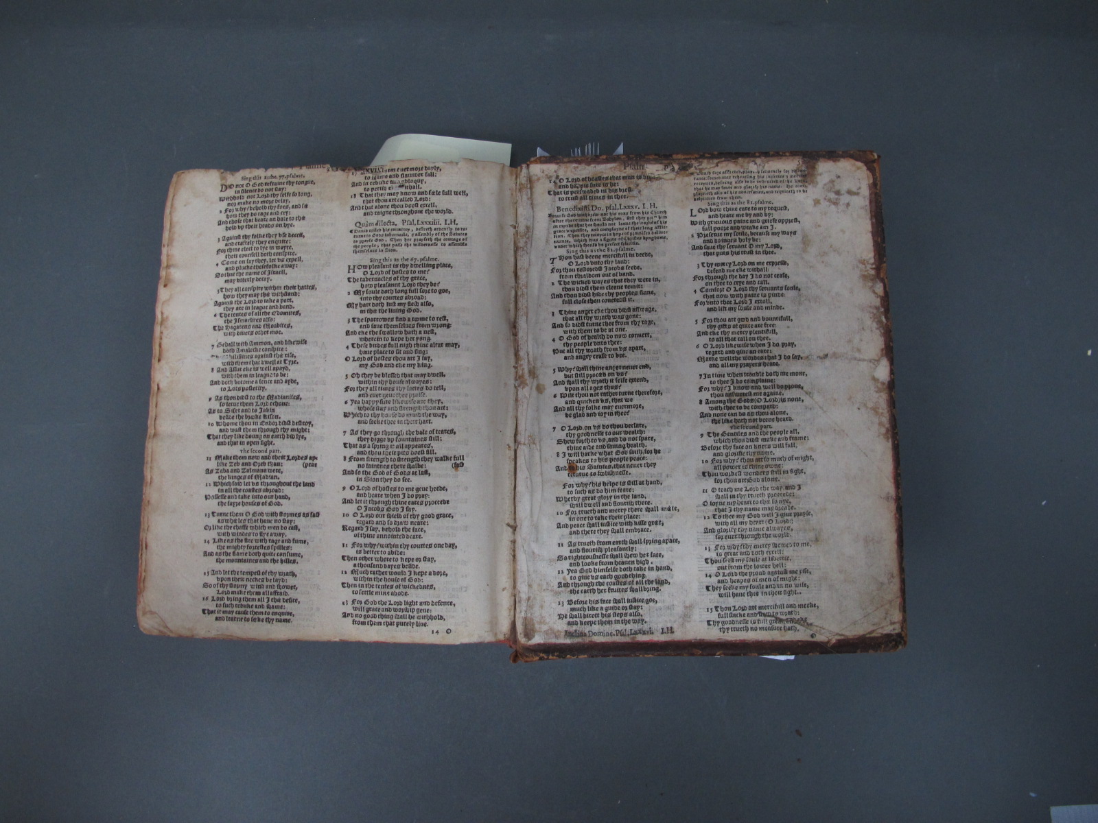 Prayer Book, title page missing and undated, including Book of Psalms, some - Image 8 of 9