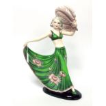 A Joseph Lorenzl (Austrian 1892-1950) for Goldscheider Art Deco Porcelain Figure of a Dancer,