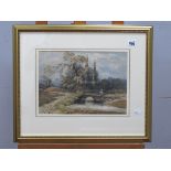 ATTRIBUTED TO HENRY HOPLEY WHITE (1790-1876) Near The Moat House, watercolour, signed indistinctly