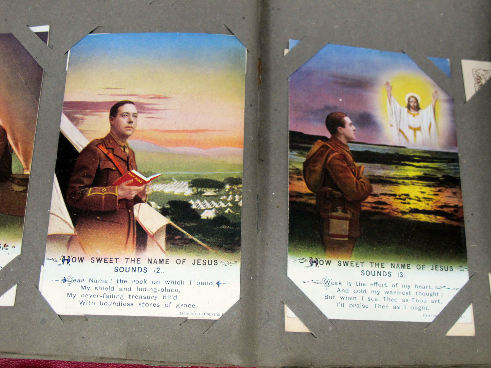 Two Early XX Century and Later Picture Postcard Albums, to include: silk WWI, greetings, poem cards, - Image 4 of 4