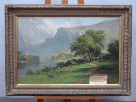 FRANCIS THOMAS CARTER (1853-1934) River Landscape Buttermere, oil on canvas, signed lower right,