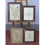 W. DAY Map of Derby From the Ordnance Survey, hand coloured, 31 x 23cm. Another, J. Stockdale,