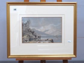 ATTRIBUTED TO WILLIAM FLEETWOOD VARLEY (1785-1856) Loch Lomond, pencil and watercolour, unsigned, 21