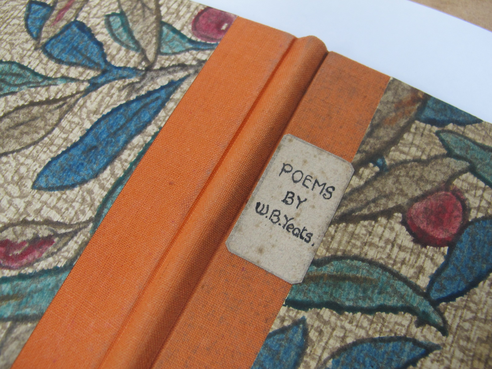 Yeats [W.B.]: Poems, signed and inscribed by the author, floral cloth boards with orange spine, - Image 5 of 6