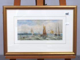 THOMAS BUSH HARDY (1842-1897) Fishing Boat off Ramsgate Harbour, watercolour, signed and dated