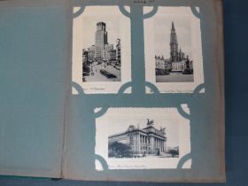 An Early XX Century Picture Postcard Album, to include: Red Star Line and other liners, animals,