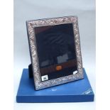 A Large Modern Hallmarked Silver Mounted Rectangular Frame, Carrs of Sheffield, Sheffield 1998, of