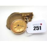 A Decorative XIX Century Fob Watch, the foliate engraved dial with black Roman numerals and