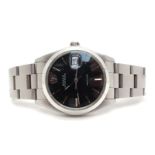 Rolex; An Oysterdate Automatic Gent's Wristwatch, Ref: 6694, Serial No: 9150848, the signed black