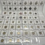 Two Coin Collectors Folders, includes various World Coins, Spain, Italy, U.S.A, Canada, Russia,
