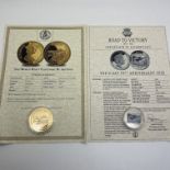 Two London Mint Commemorative Coins, Gibraltar D-Day 75th Anniversary Half Crown and a Gibraltar WWI
