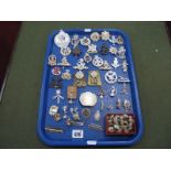 Selection of British Army Staybrite Cap Badges, Collar Badges, Shoulder Titles and Rank Insignia,