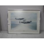 Robert Taylor - Memorial Flight Signed Print, bearing signatures Jonnie Johnson, Peter Townsend,