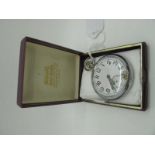 A WWII British Military General Service Trade Pattern Pocket Watch, Arabic numeral dial with