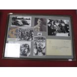 Framed Collage of Third Reich Adolf Hitler Copy Photographs, Christmas and New Year Greetings