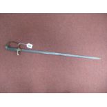 British Royal Navy Short Dress Sword, with stirrup hilt.