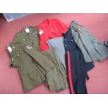 A Variety of Jackets Relating to the British Army, including REME, Royal Marines, plus two pairs