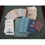 A Quantity of Post WWII Aircraft Recognition Cards, WWII selection of ration books, identity