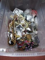 A Mixed Lot of Assorted Costume Jewellery, including modern bangle stamped "925", imitation