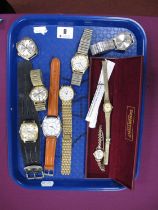 A Collection of Vintage and Later Ladies and Gent's Wristwatches, including Sekonda Automatic 27