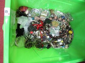 Assorted Costume Jewellery, including Sarah Coventry and Other brooches, bangles, bead necklaces,
