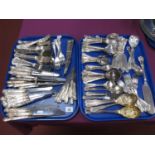 A Collection of Assorted Kings Pattern Plated Cutlery, including fish knives and forks, serving