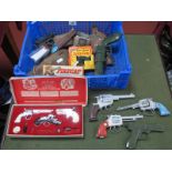An Interesting Collection of Children's Toy Pistols, to include The Outlaw Presentation Case of