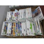 Approximately Ninety Ninetendo Wii Games, to include Link's Crossbow Training, Carnival Funfair