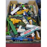 A Quantity of Plastic and Diecast Model Vehicles by Matchbox, Majorette, Lledo, Walthers, Herpa