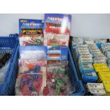Four Circa 1980's Mattel He-Man Masters of the Universe Plastic Action Figures with Original (