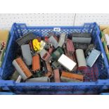 Approximately Thirty "OO" Gauge Model Items by Jouef, Hornby, Triang and Others, including vans,