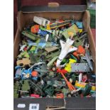 A Quantity of Playworn Diecast Model Vehicles by Dinky, Matchbox, Corgi and Others, including